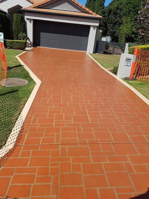 Dark Orange Pathway House Painters Toowoomba