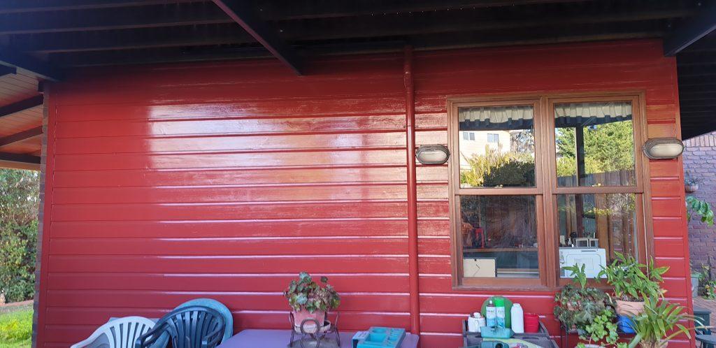 Red Wall House Painting Toowoomba