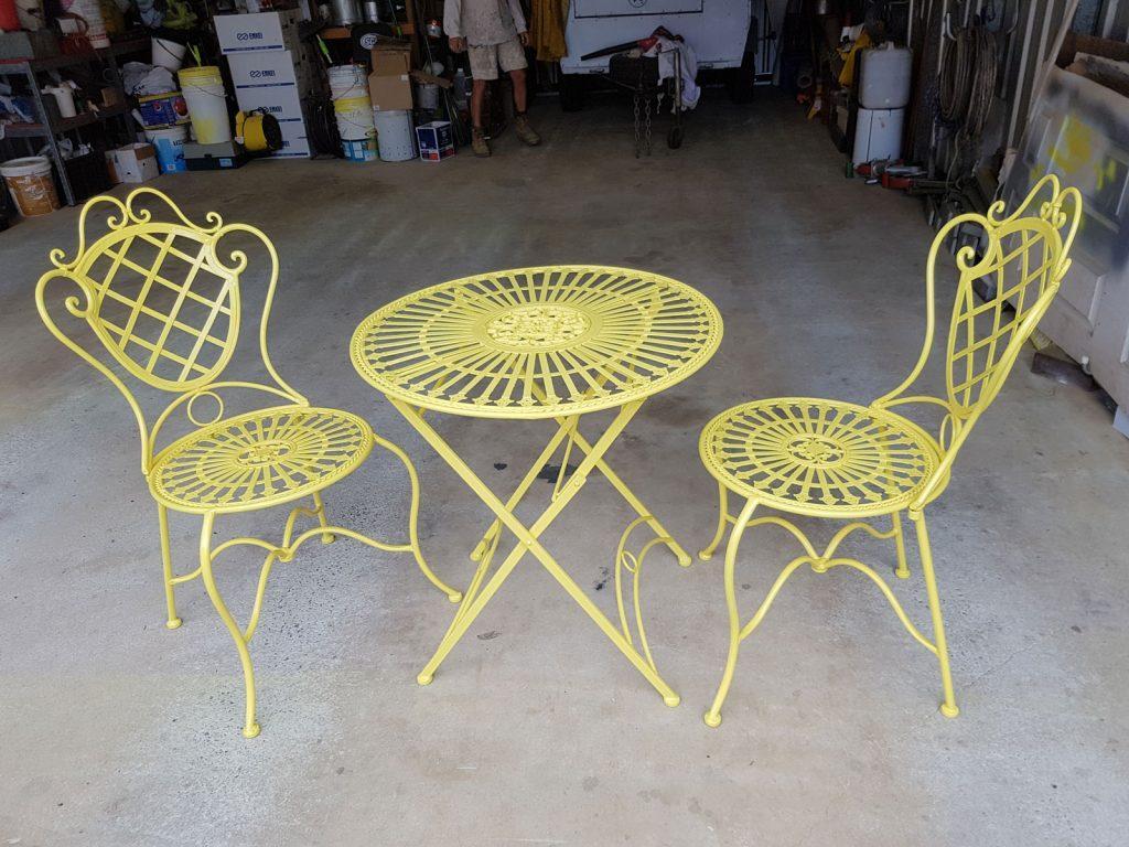 Yellow Table Set Exterior House Painting Toowoomba