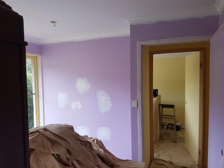 Purple Wall Interior House Painting Toowoomba