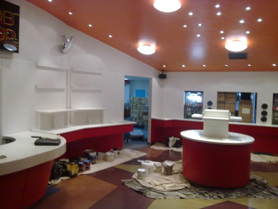 Red and White Theme Commercial Painting Toowoomba