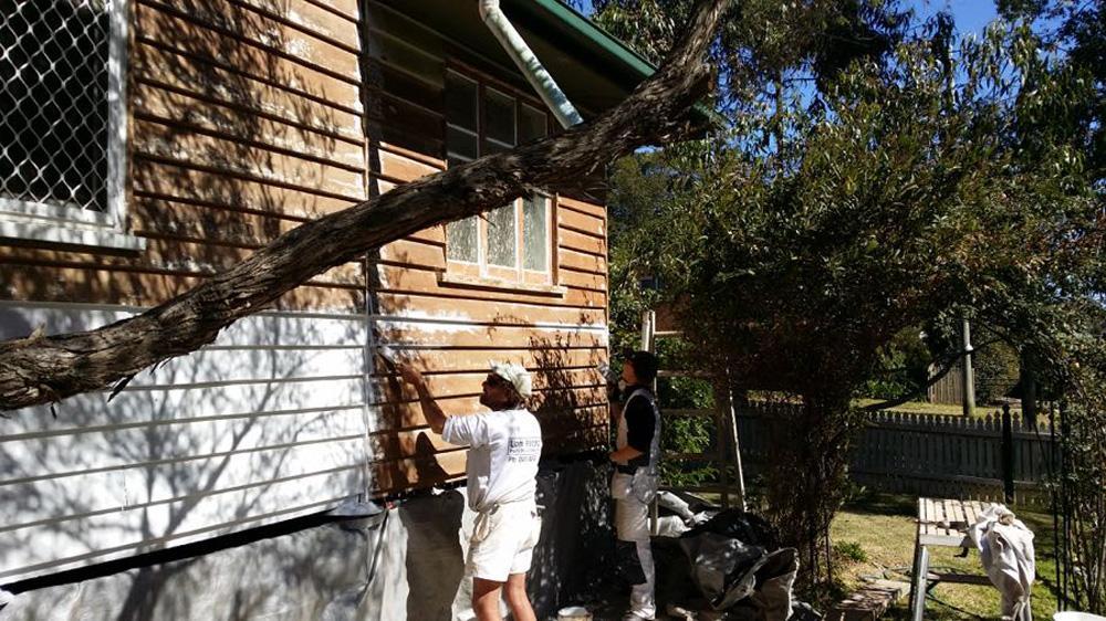 Light Brown House Painting Toowoomba