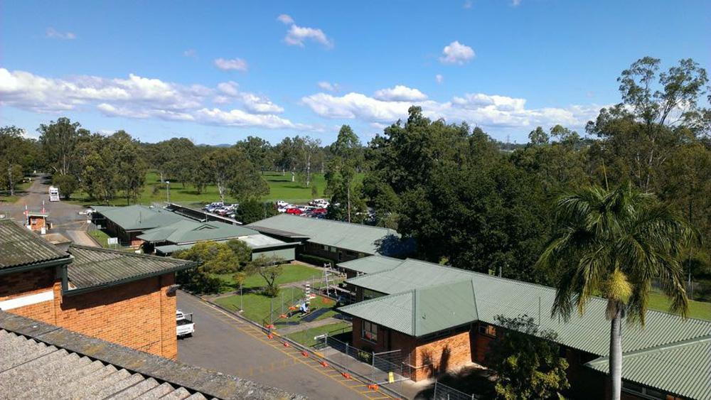 Right Side Aerial View Roof Painting Toowoomba