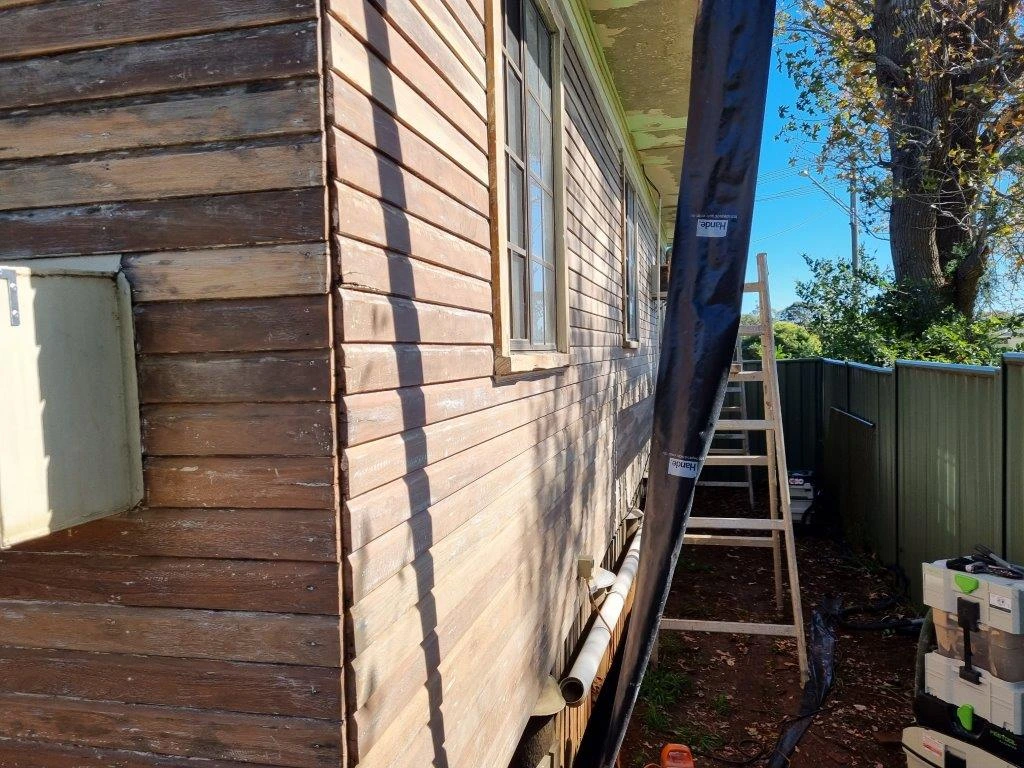 Side Wall Paint Removal Job painting toowoomba