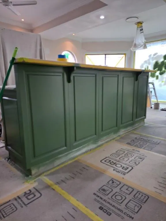 Green Kitchen Cabinet House Painting Toowoomba