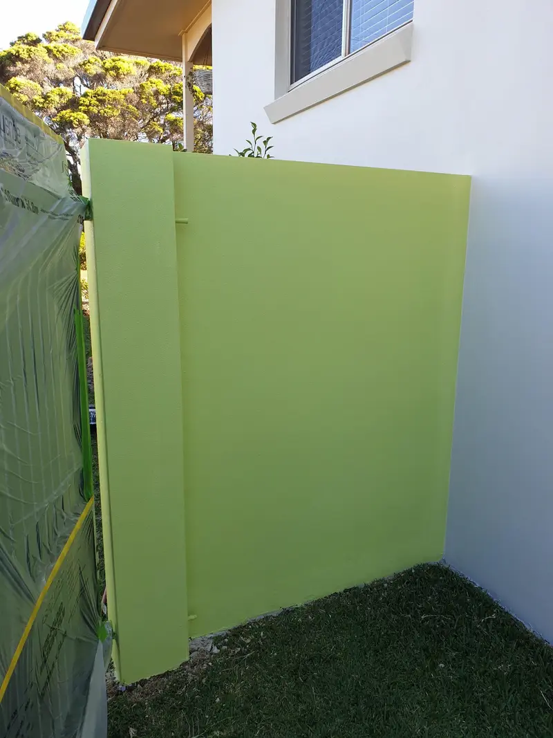 yellow green fence exterior house painting yellow green fence exterior house painting