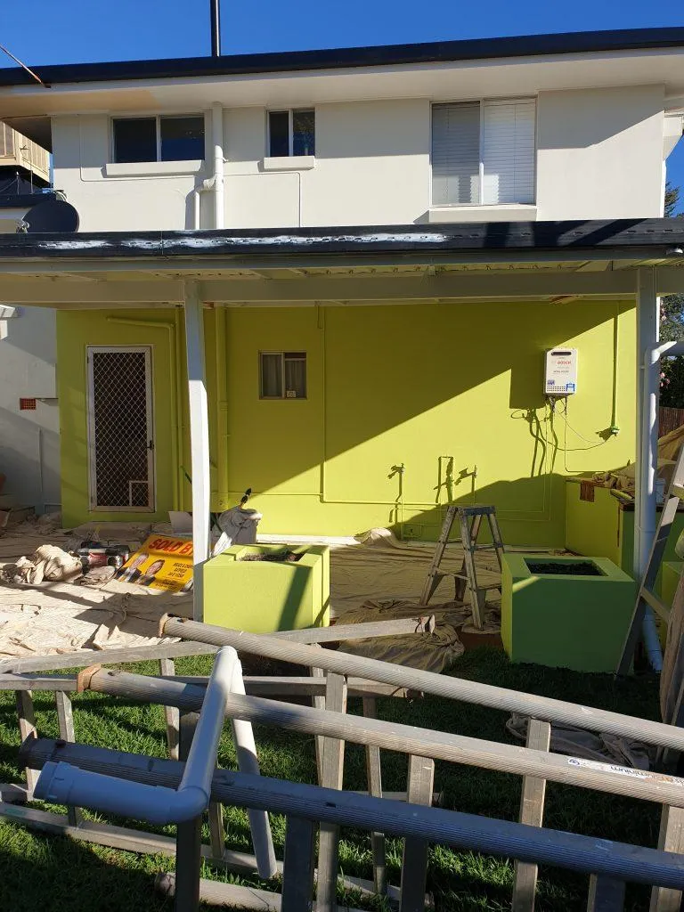 Yellow Green Wall House Painting Toowoomba